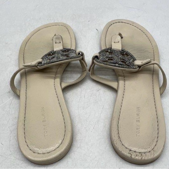 Tory Burch Miller Pave Leather Sandals (Size 9) - Picture 4 of 8